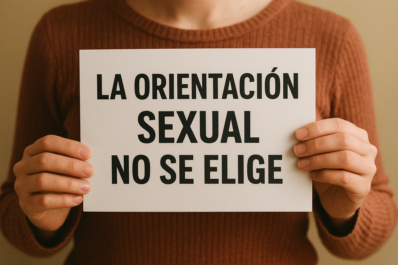 LA ORIENTACIÓN SEXUAL NO SE ELIGE