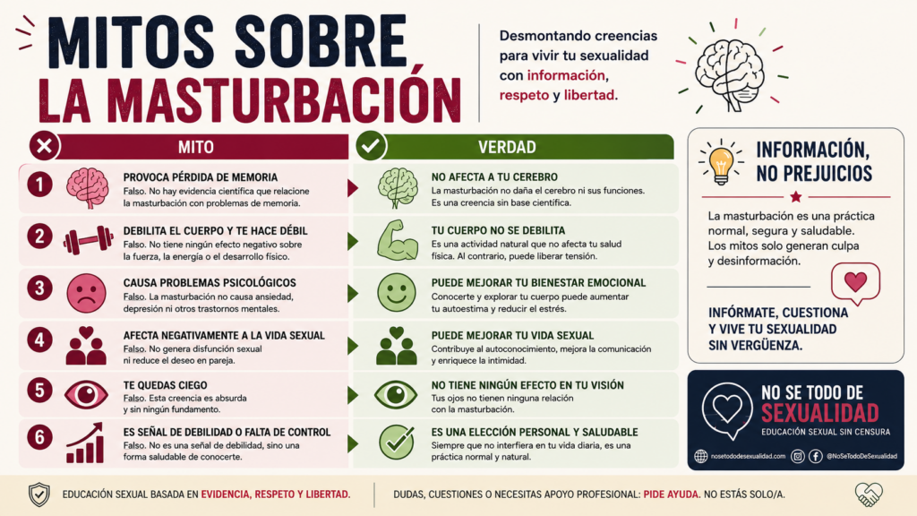 MITOS SOBRE LA MASTURBACIÓN